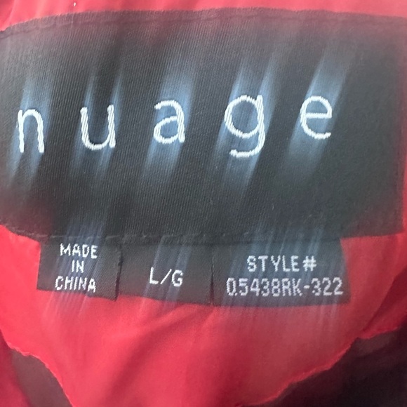 Nuage Women's Quilted Puffer Coat in Red size L - Picture 5 of 8